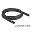 Delock Woven Sleeve self-closing heat-resistant 2 m x 25 mm black