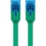 Goobay CAT 6A Flat Patch Cable U/UTP, green 2 m