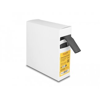 DeLOCK Delock Heat shrink tube Box, with inside adhesive, shrinkage ratio 4:1, 5 m x 16 mm black