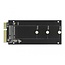 Delock SATA 22 pin male to M.2 Key B slot Adapter