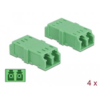 DeLOCK Delock Optical Fiber Coupler LC Duplex female to LC Duplex female 4 pieces