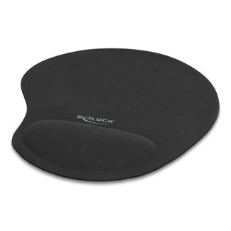 DeLOCK Delock Ergonomic Mouse pad with Gel Wrist Rest black 230 x 202 x 24 mm