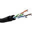 Goobay CAT 6 Outdoor Network Cable Set, U/UTP, black 100 m