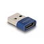 Delock USB 2.0 Adapter USB Type-A male to USB Type-C™ female blue