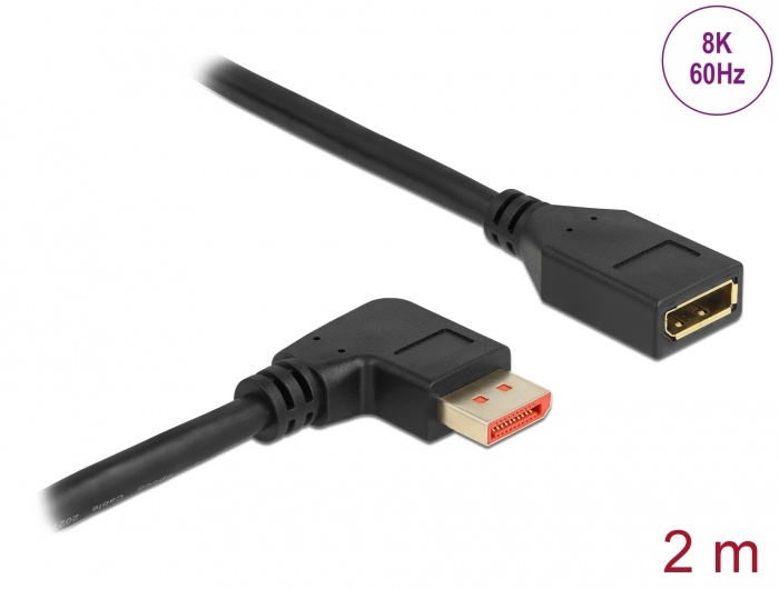 DeLOCK 87078. Snoerlengte: 2 m, Aansluiting 1: DisplayPort, Aansluiting 2: DisplayPort. Diameter van de kabel: 7 mm, Aantal per verpakking: 1 stuk(s)