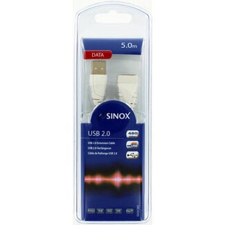 Sinox Sinox Verlengkabel USB-A [male] - USB-A [female] 5 mtr.