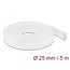Delock Braided Sleeve stretchable 5 m x 25 mm white