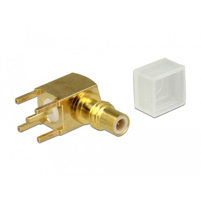 Delock Adapter SMC jack 90° angled PCB