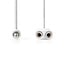 Stereo-Audiokabel | 3,5 mm Male | 2x 3,5 mm Female | Vernikkeld | 0.20 m | Rond | Wit | Envelop