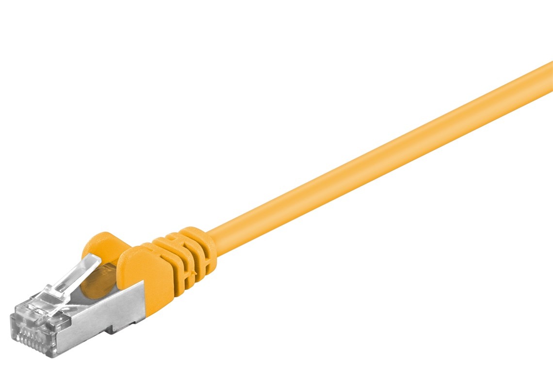 F/UTP patchkabel Cat5e geel 50m