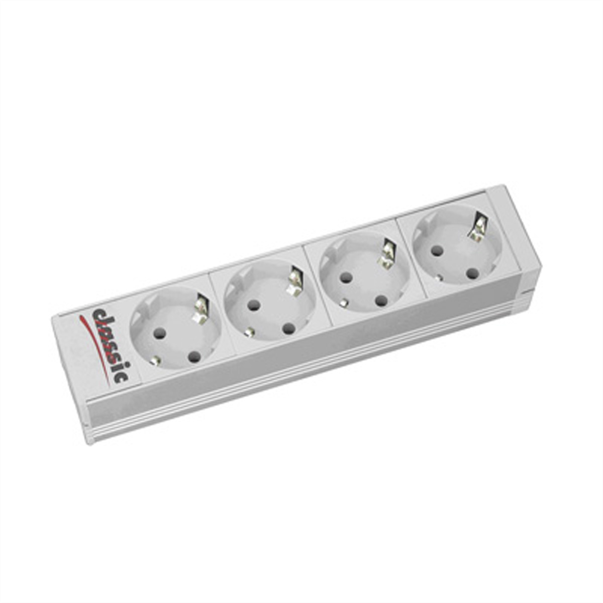 333.0122 - 10 inch power strip, multiple socket 1U, RAL7035, 333.0122