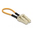 Delock Optical Fiber loopback Adapter LC / OM2 Multi-mode beige