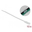 Delock Cable Tie with Label Tap L 190 x W 4.8 mm white 10 pieces