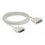 Delock Serial Cable D-Sub 25 male to female 5 m