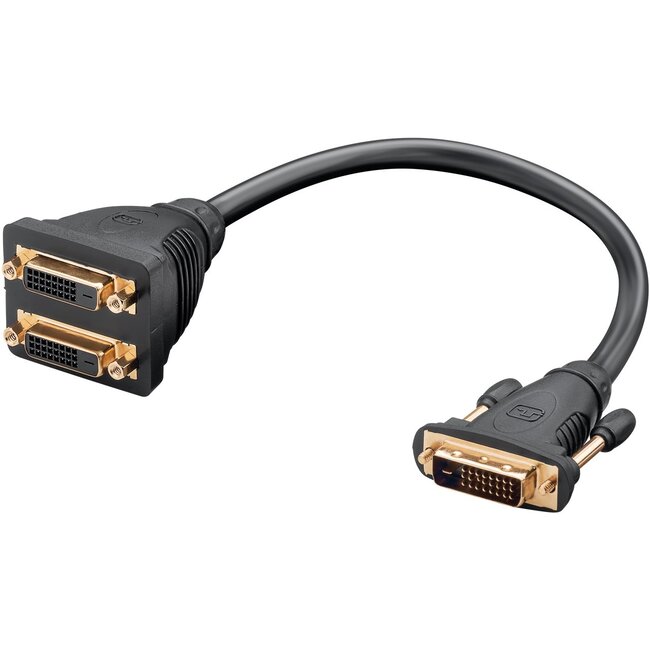 Goobay DVI Adapter Cable, gold-plated 0.1 m