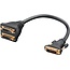 Goobay DVI Adapter Cable, gold-plated 0.1 m