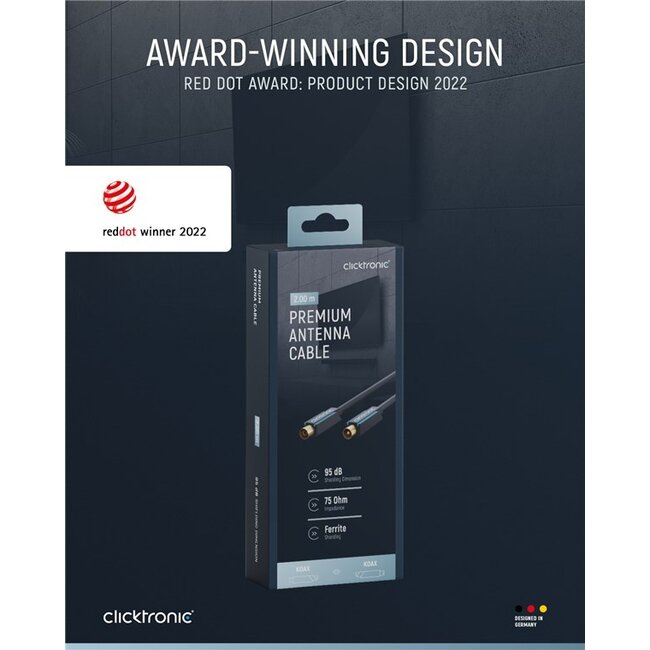Clicktronic Coaxial Cable 2 m