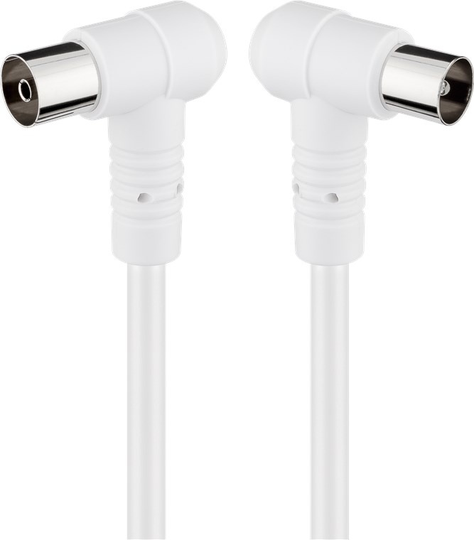 Goobay Schuine antennekabel (80 dB), dubbel afgeschermd