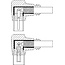 Goobay Angled Antenna Cable (80 dB), Double Shielded 3.5 m