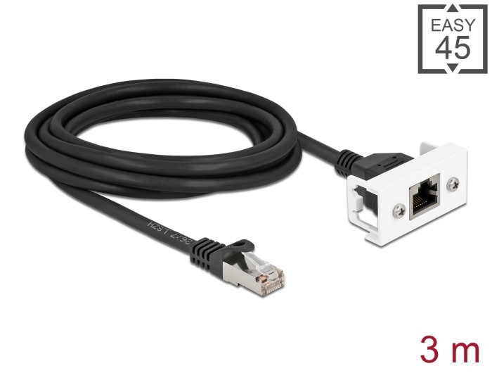DeLOCK 87116, 3 m, Cat6a, S/FTP (S-STP), RJ-45, RJ-45