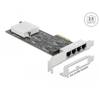 DeLOCK Delock PCI Express x4 Card to 4 x RJ45 2.5 Gigabit LAN RTL8125