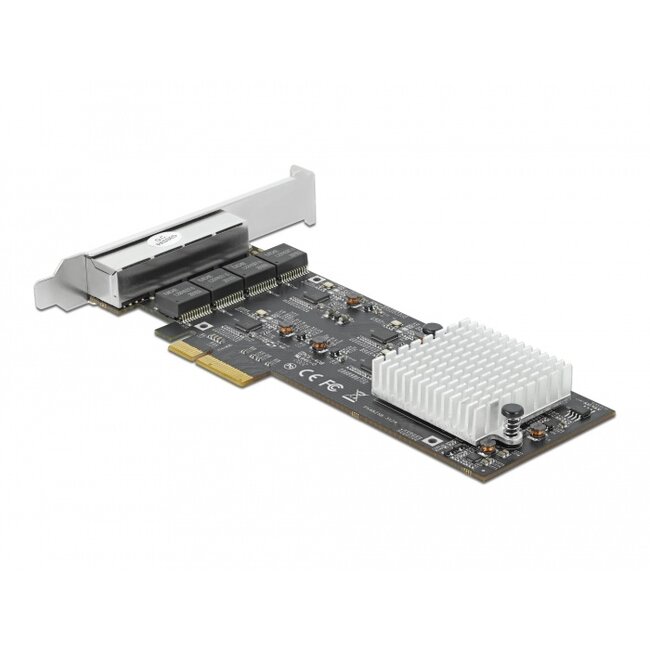 Delock PCI Express x4 Card to 4 x RJ45 2.5 Gigabit LAN RTL8125