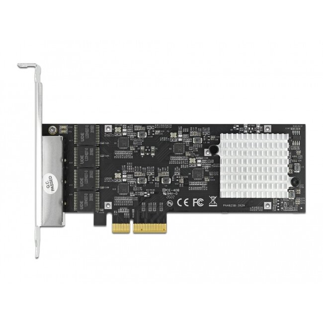 Delock PCI Express x4 Card to 4 x RJ45 2.5 Gigabit LAN RTL8125