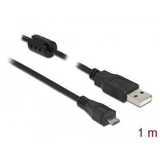 DeLOCK Delock USB 2.0 Cable Type-A male to USB 2.0 Micro-B male 1 m black