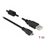 Delock USB 2.0 Cable Type-A male to USB 2.0 Micro-B male 1 m black