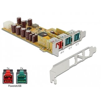 DeLOCK Delock PoweredUSB PCI Express x1 Card > 1 x 24 V + 2 x 12 V