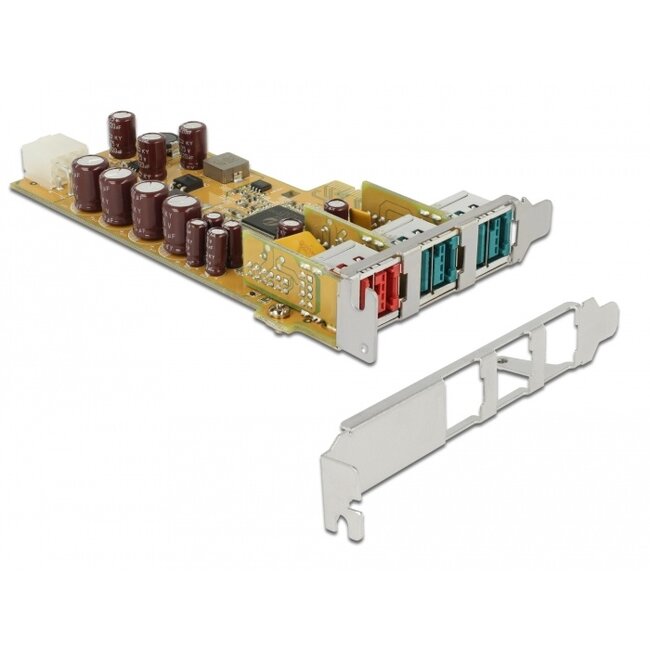 Delock PoweredUSB PCI Express x1 Card > 1 x 24 V + 2 x 12 V