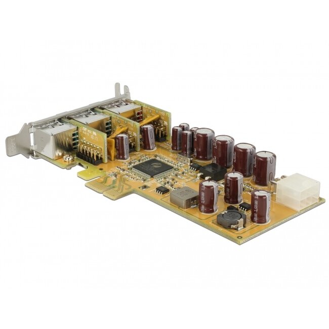 Delock PoweredUSB PCI Express x1 Card > 1 x 24 V + 2 x 12 V