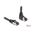 Delock RJ45 Network Cable Cat.8.1 S/FTP 90° upwards angled / straight 3 m black