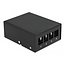 Delock Keystone Patch Panel 4 Port black