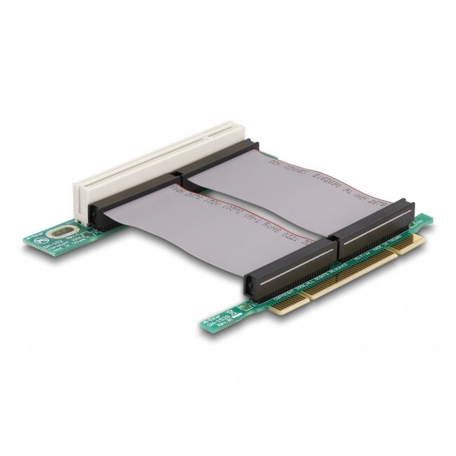 Delock Riser Card PCI 32-Bit > PCI 32-Bit with flexible cable 7 cm left insertion