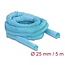 Delock Woven Sleeve self-closing heat-resistant 5 m x 25 mm blue