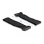 Delock Hook-and-loop pad self-adhesive with hook-and-loop cable tie set 10 pieces black
