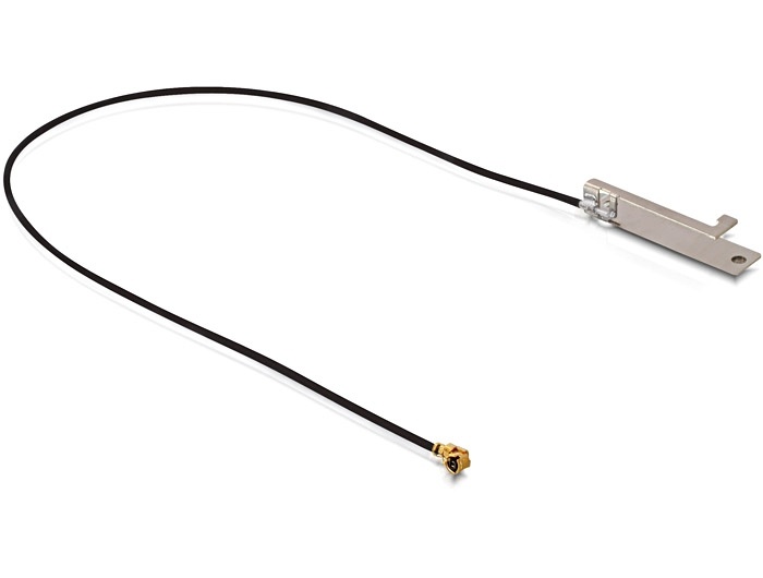 DeLOCK 86151. Versterking antenne (max): 3 dBi, Frequentieband: 2.4 - 2.5, Impedantie: 50 Ohm. Lengte snoer: 0,2 m, Compatibele producten: I-PEX interface, Kleur van het product: Z