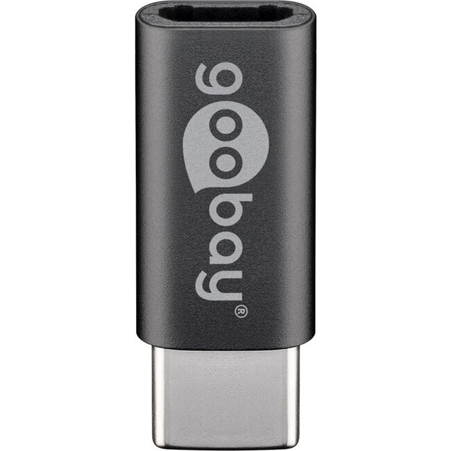 Goobay USB-C™ to USB 2.0 Micro-B Adapter, grey