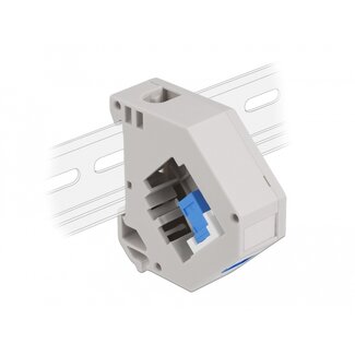 DeLOCK Delock DIN rail Adapter with Keystone SC Simplex female to SC Simplex female blue