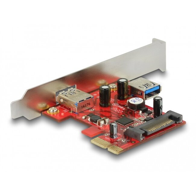 Delock PCI Express x1 Karte zu 1 x extern + 1 x intern SuperSpeed USB 5 Gbps