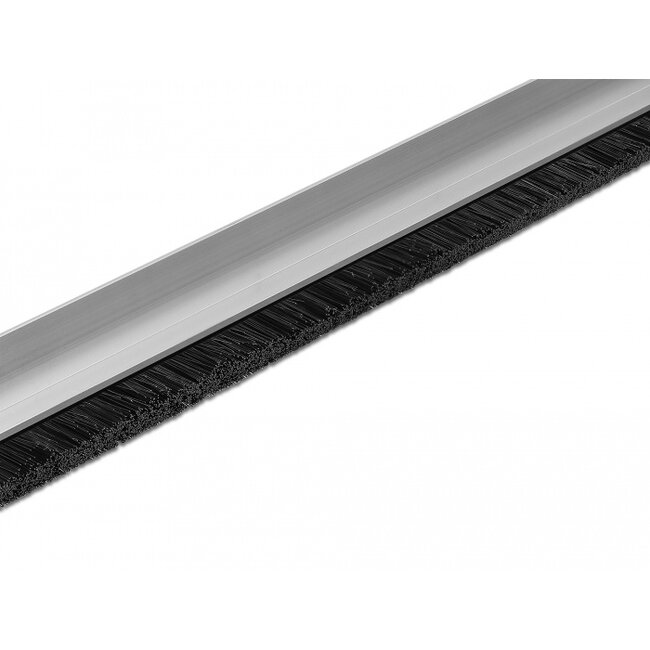 Delock Brush strip 20 mm with aluminium profile angled - length 1 m