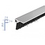 Delock Brush strip 20 mm with aluminium profile angled - length 1 m
