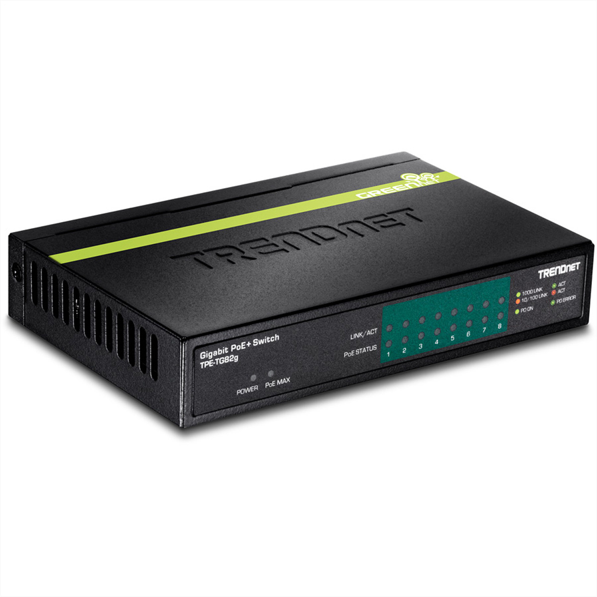 Trendnet TPE-TG82G. Type basis-switching RJ-45 Ethernet-poorten: Gigabit Ethernet (10/100/1000), Aantal basis-switching RJ-45 Ethernet-poorten: 8. Full duplex. MAC-adrestabel: 8000