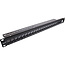 InLine® Blanco patchpaneel 19" (48.26cm), 24-poorts, 1U, zwart