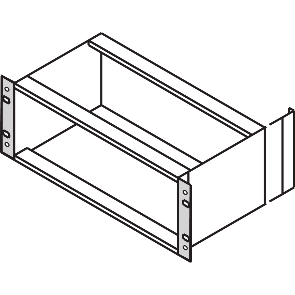 Schroff 24564198 19 modulesteunen 4 stuk(s)