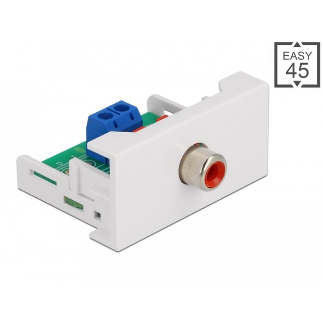 Delock Easy 45 Module RCA female port 22.5 x 45 mm