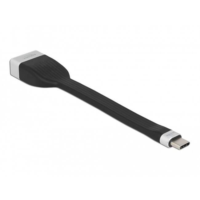 Delock FPC Flat Ribbon Cable USB Type-C™ to DisplayPort (DP Alt Mode) 4K 60 Hz 13.5 cm