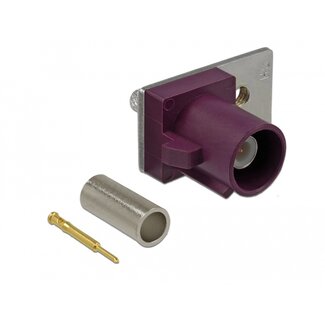 DeLOCK Delock FAKRA D plug spring pin for crimping 1 prepunched hole