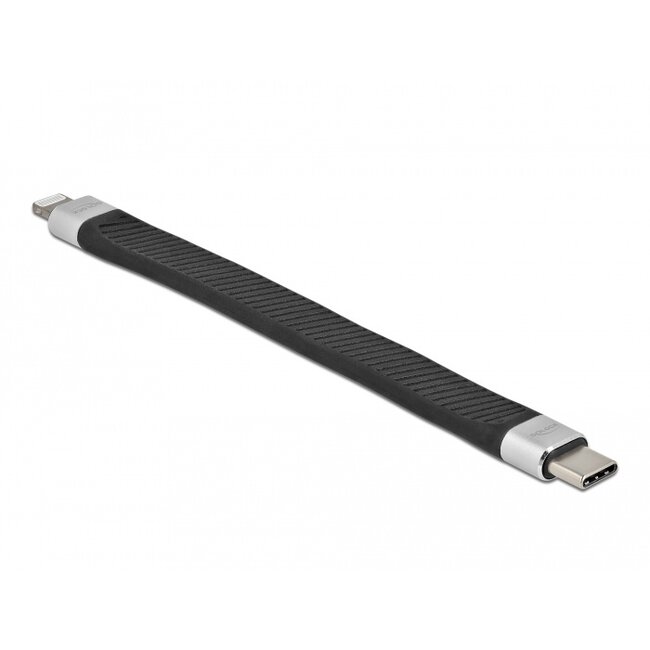 Delock FPC Flat Ribbon Cable USB Type-C™ to Lightning™ for iPhone™, iPad™ and iPod™ 13 cm
